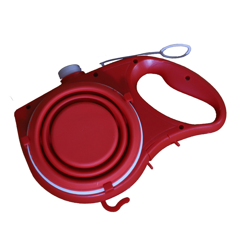 Dog Leash with Water & Food Dispenser